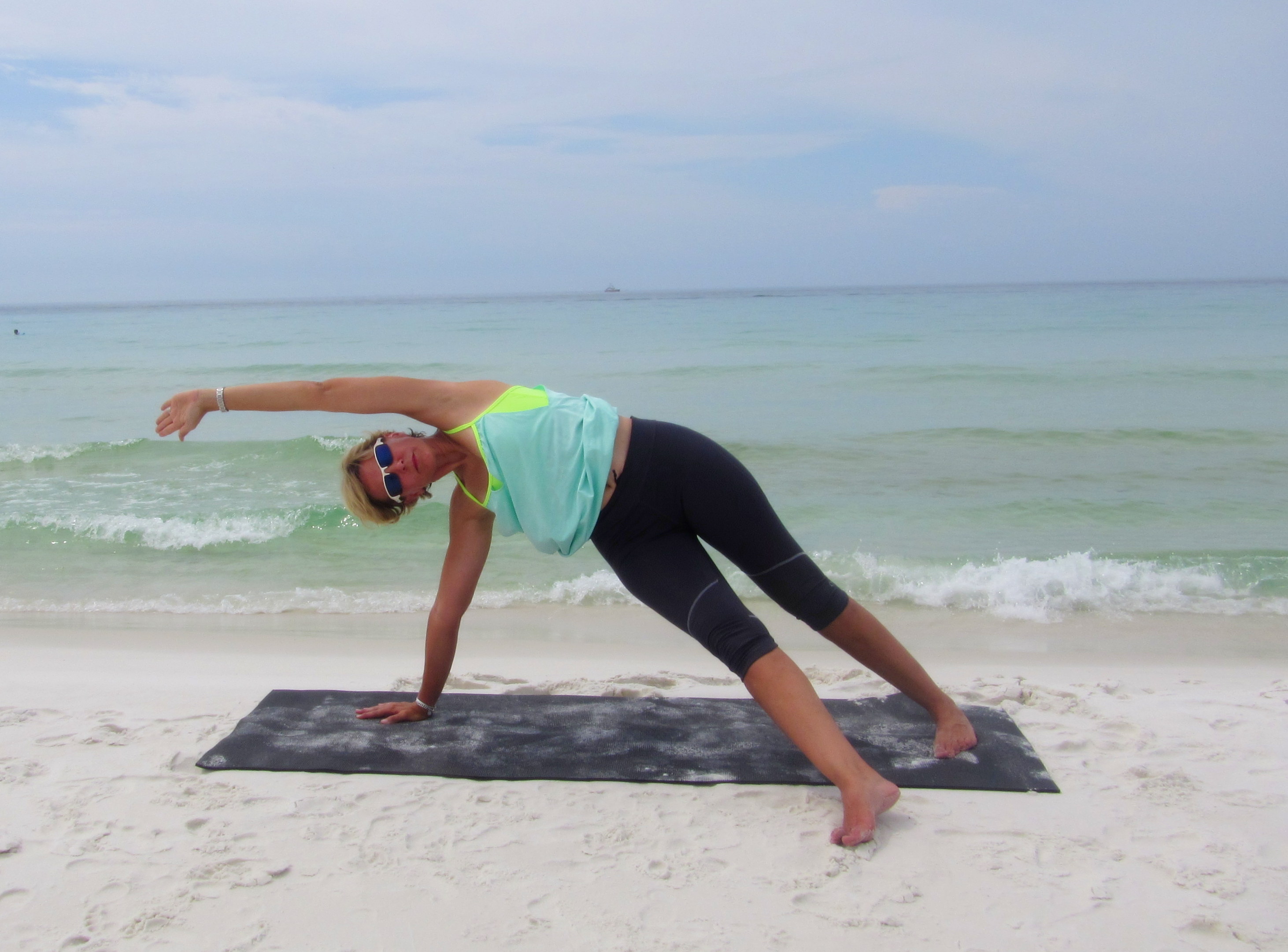 Beach Yoga Balance Pose Pictures Fort Walton Beach Florida